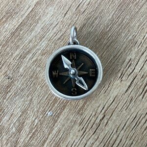 James Avery Compass Charm – .925 Sterling Silver